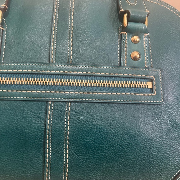 Coach Miranda Leather Satchel 11085 - Atlantic (rare) - Picture 4 of 6
